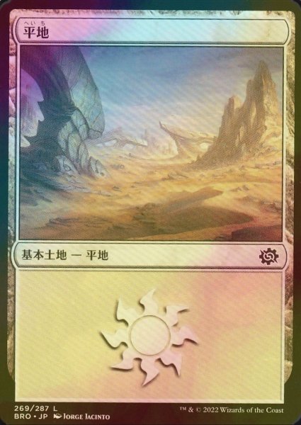 画像1: [FOIL] 平地/Plains No.269 【日本語版】 [BRO-土地C] (1)