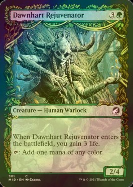 画像1: [FOIL] ドーンハルトの再生者/Dawnhart Rejuvenator (ショーケース版) 【英語版】 [MID-緑C] (1)