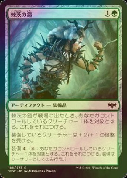 画像1: [FOIL] 棘茨の鎧/Bramble Armor 【日本語版】 [VOW-緑C] (1)