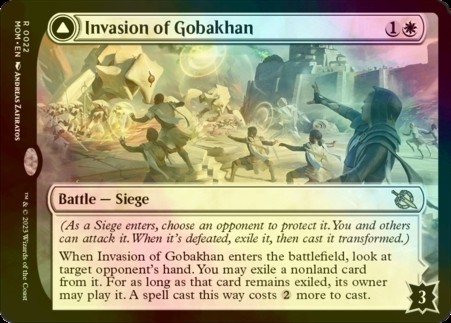 FOIL] ゴバカーンへの侵攻/Invasion of Gobakhan 【英語版】 [MOM-白R 